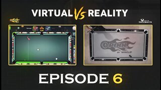 VIRTUAL VS REAL 8-BALL POOL TRICK SHOT -Ep 6 - Venom Trickshots