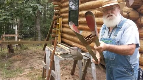 How I use Post Hole Diggers, Set Posts and Piers for Off Grid Log Cabin Porch