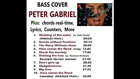 Bass cover PETER GABRIEL _ Chords, lyrics, videos, counters
