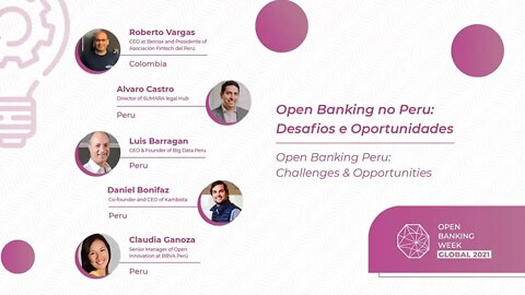 Open Banking no Peru Roberto vargas, Alvaro Castro, Luis Barragan, Claudia Ganoza