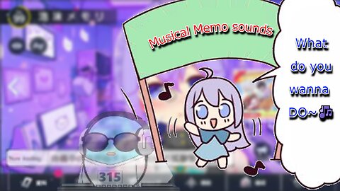 Cute random musical vtuber Memory Utakata sounds, memoglish & what do you wanna do