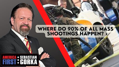 Where do 90% of all mass shootings happen? James Saccamano with Sebastian Gorka on AMERICA First