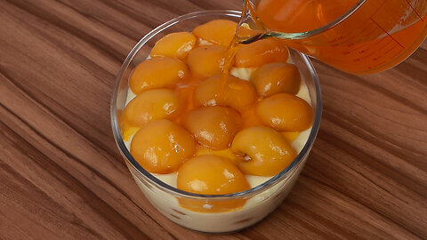 Creamy Peach Dessert! Make and Surprise Your Family With This Delight