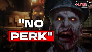 Round 50 NO PERK CHALLENGE 🥲 | Call of Duty : Zombies | LIVE