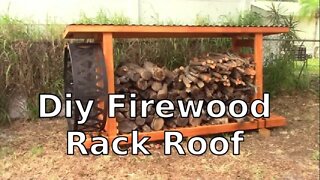 DIY Firewood Rack Roof