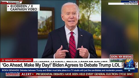 ‘Go Ahead, Make My Day!’ Biden Agrees to Debate Trump LOL