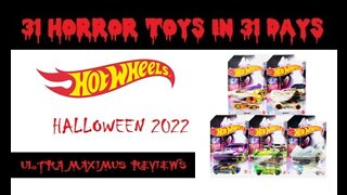 🎃 Hot Wheels Halloween 2022 | Set of 5 | 31 Horror Toys in 31 Days