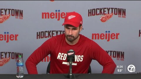Larkin encouraged by Red Wings' energy level in win over Bruins