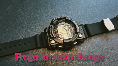 Casio GWF-1000 Frogman: Strap change to seiko