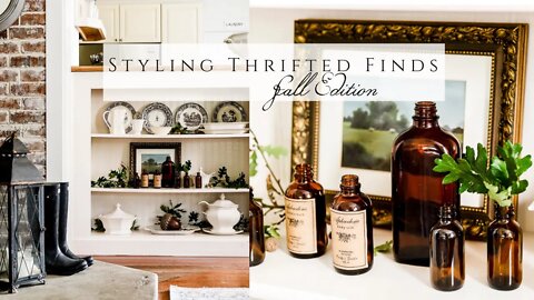 Styling Thrifted Decorations, Fall Edition