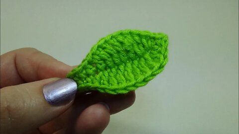 crochet simple leave free pattern for beginners