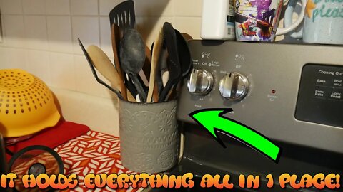 Heavy Ceramic Kitchen Utensil Holder Review: To Be Honest It Is Really Handy!