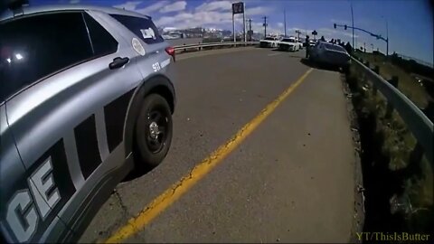 Centerville police release dashcam video of officer stopping wrong way driver