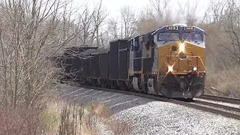 CSX B157 Loaded Coke Express Train from Creston, Ohio April 7, 2023