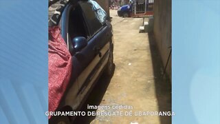 Criança de dois anos fica presa dentro de carro e é socorrida em Ubaporanga