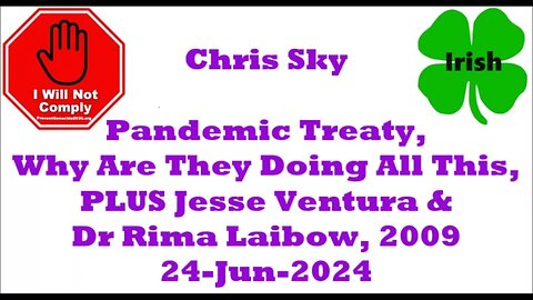 Pandemic Treaty, Why are they, Jesse V & Rima L