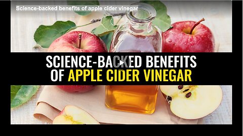 Science-backed benefits of apple cider vinegar