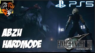 First Time Defeating ABZU in HARDMODE Final Fantasy 7 Remake