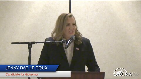 CRA 2022 Annual Convention: Jenny Rae Le Roux, Candidate for Governor
