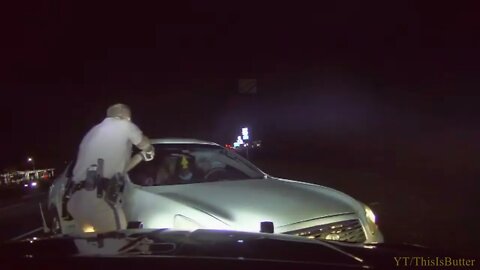 Dashcam video shows car leading FHP trooper on high speed chase