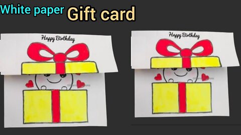 DIY Birthday gift ideas / Only 1 White Paper Gift Card / Handmade gift ideas for home