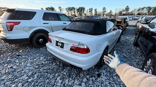 I FOUND A CONVERTIBLE BMW M3 WITH A PRE-BID OF ONLY $1000 AT COPART SALVAGE AUCTION!