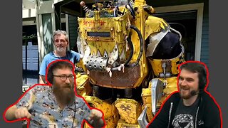 Reacting to orc mega armor cosplay - Tom and Ben