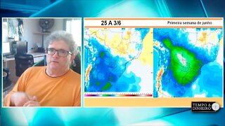 Meteorologia mostra chuvas no Sul tempo seco e frio mas sem geadas