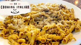 World's Most Delicious Pasta with Sausage and Pumpkin Sauce Cooking Italian with Joe