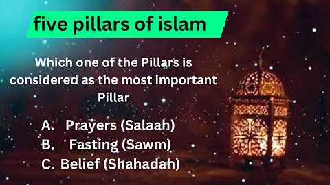 five pillars of islam .islamic riddles part 1