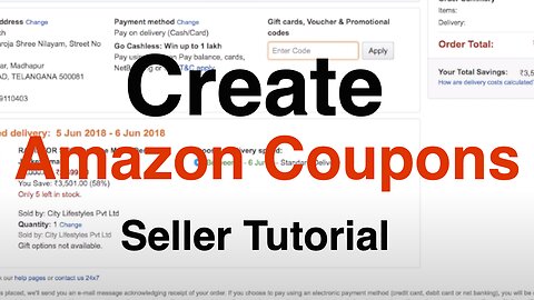 How to create Amazon coupon code | Amazon promo code | Seller central tutorial