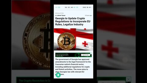 Georgia to Update Crypto Regulations to Incorporate European Union Rules Legalize Industry #crypto