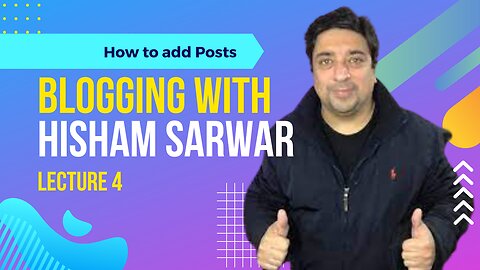 04 How to add categories and posts in Wordpress | Hisham Sarwar #Blogging #HishamSarwar #wordpress