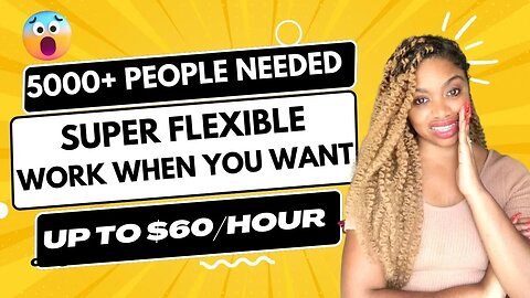 IMMEDIATELY HIRING! 3 WORK WHEN YOU WANT REMOTE JOBS HIRING 5000+REMOTE WORKERS! EARN ⬆️$ 60/ HOUR!