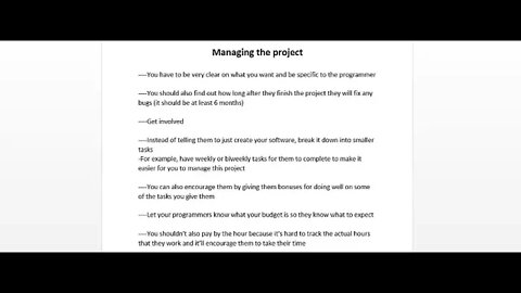 managing the project of software#software with the project manager