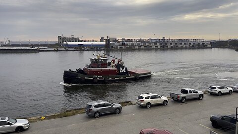 Lynne Moran tugboat headed out