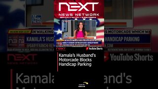 Kamala’s Husband's Motorcade Blocks Handicap Parking #shorts