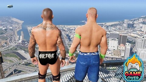 GTA 5 Epic Showdown: Randy Orton, John Cena | Hilarious Mods & Funny Fails! - Game Over