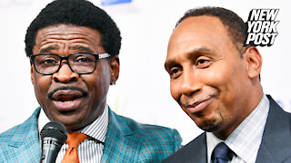 Michael Irvin goes ballistic in 'First Take' debut with Stephen A. Smith