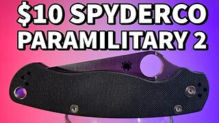 How I Got A Spyderco Paramilitary 2 Pocket Knife For $10 (Unboxing and First Look)