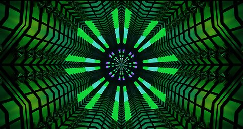 Neon Tunnel - Mesmerizing 4K Background for DJs & Music Producers