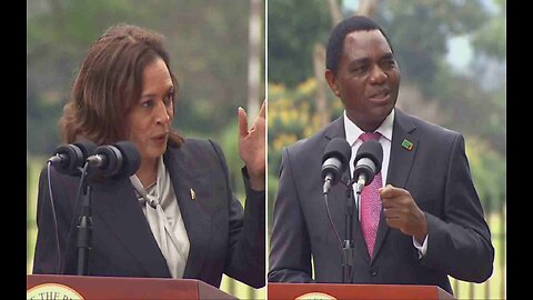 Kamala Harris Declines to Comment on Trump Indictment, Then Zambia’s President Weighs in