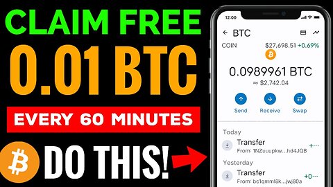 Free $200 Bitcoin Claim Every 60 Minutes (new free Bitcoin earning site without investment)