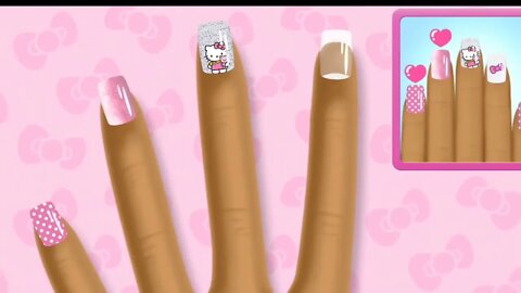 Hello Kitty Nail Salon - kids App 👶No Copyright Videos👶 #nailsalon #kidsgames #kidsgamevideo Clip 22