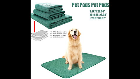 Review 2 Pack Non-Slip Dog Crate Mat Pee Mat for Pets Dogs Cats Washable Dog Pads with Fast Abs...