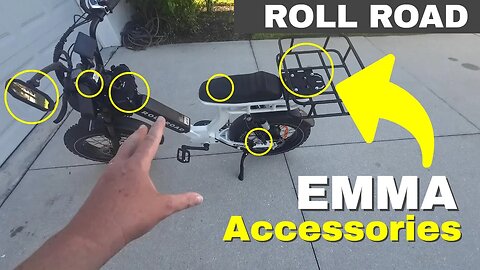 Accessorizing EMMA !! The MOPED Style eBike by Roll Road #ebike