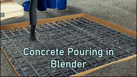 Concrete Pouring - Blender 3.3 - Eevee