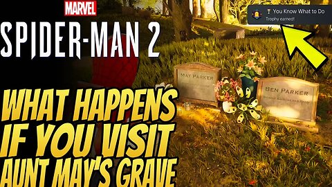 Marvel's Spider-Man 2 | What Happens If You Visit Aunt May's Grave |You Know What To Do Trophy | PS5