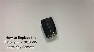 How to Replace the Battery in a 2013 VW Jetta Key Remote