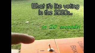 WHAT ITS LIKE VOTING IN THE 2020s in less than 20 seconds...
